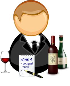 assaggiatore di vino o sommelier